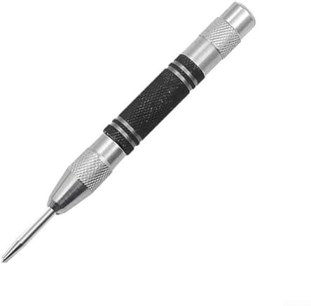 128mm Automatic Center Punch Tool for Wood, Metal, and Glass Spring Loaded Marker for Precision Dent Drilling
