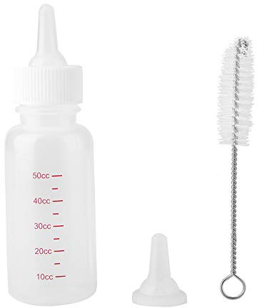 SustVita Hundekatze Milchfütterung Flasche, Neugeborene Animal Nursing Care Set mit 50 ml Kapazität für Tierversorgungswelpen und Kätzchen
