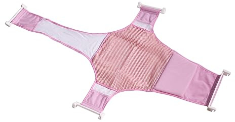 ERINGOGO Badenetz Stützschlinge Wanne Mesh Badewannensitznetz Einfach Anbringen Reinigen Trocknen Kopf Nacken Unterstützung Eltern Hände Frei Neugeborene