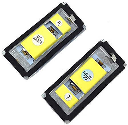 Kennzeichenbeleuchtung, Kennzeichenleuchte Kennzeichen Licht Auto Schwanz Licht Weiße Zwiebeln 2 Stück Auto Zahlenlampe for BMW 3er E46 4D 1998-2003