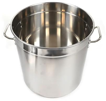 ROEUIPG 35L Stielkasserolle Suppentopf Mit Deckel Edelstahl Universal Gulaschkessel Camping Kochtopf Zum Kochen