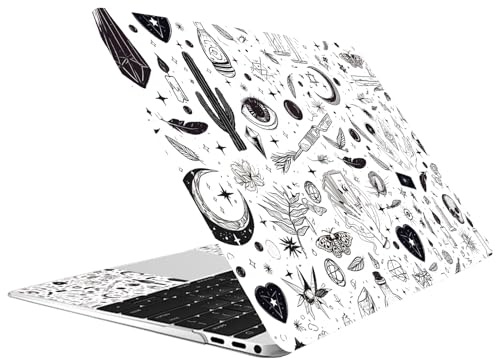 CREATCABIN Adesivo ptop Notebook A Tema Tarocchi Atto per ptop 12 13 13.3 14 15 Pollici Universale Riutilizzabile Vinile per Cover Artistiche Decalcomania Protezione Personalizzata per PC Portatile