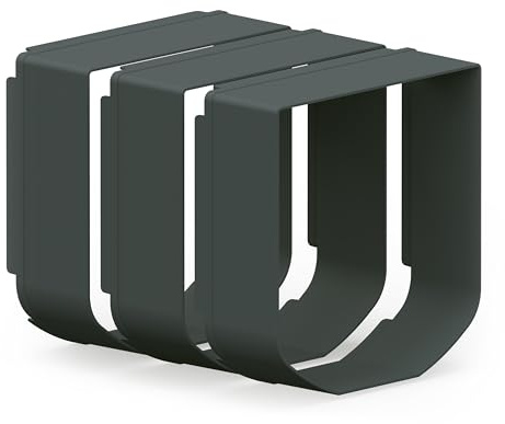 Sure Petcare SureFlap Tunnel Extender, kompatibel mit SureFlap Microchip Katzenklappe & Katzenklappe Connect, Wandinstallationszubehör, Grau (3 Stück)