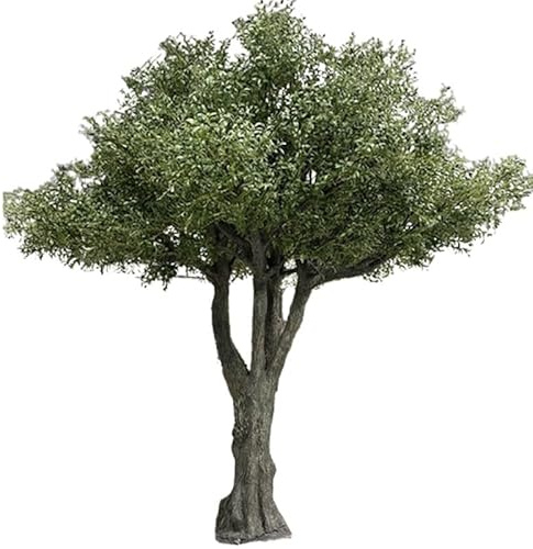 Sohodoo Künstlicher Olivenbaum mit realistischen Früchten, Kunstpflanze for drinnen und draußen, Dekoration for Zuhause, Büro, Garten und Terrasse, kein Beschneiden erforderlich(1.2mx1m)