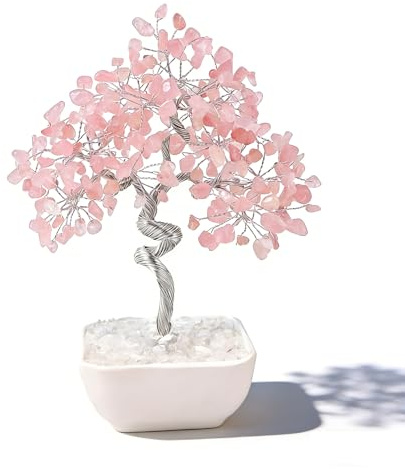 Maitawa Rosa Kristall Bonsai Baum Lebensbaum