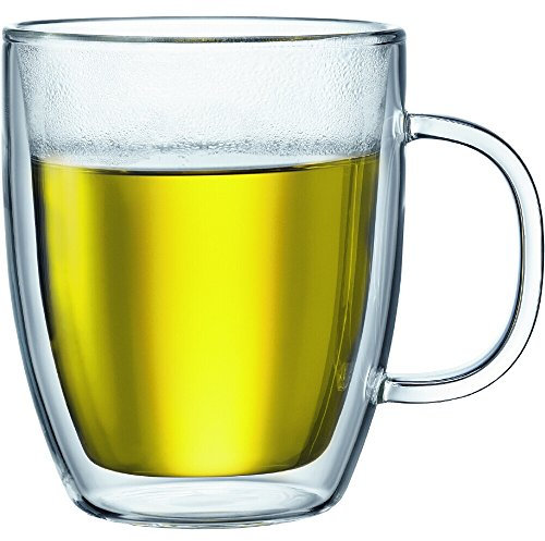 Bodum 10606-10, Bistro, Set 2 Mug Jumbo con manico, doppia parete, 48 cl