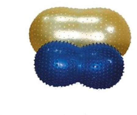 CanDo 30-1735 Übungsrolle mit NUBS / Motorikball / Erdnussförmiger Fitnessball, Sensi, gelb, 40 x 90 cm