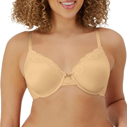 Maidenform Women's Comfort Devotion - Underwire Everyday Bra, Beige (Latte Lift/Black), 36D UK