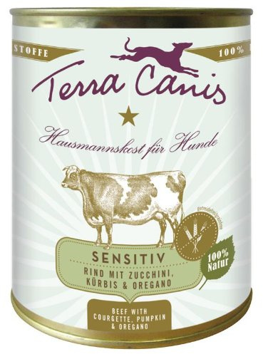 Terra Canis | nötning med zucchini, pumpa och Oregano, vindfri | 6 x 800 g