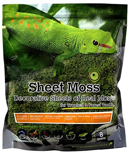 Galápagos (05248) Sheets of Real Moss, 8-Quart, Natural,Green