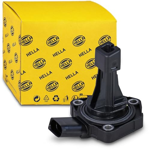 HELLA 6PR 013 680-021 Sensor, Motorölstand - 3-polig - mit Dichtung | Kompatibel mit: AUDI A1, A1 Sportback, A3, A3, A3 Cabriolet, A3 Limousine, A3 Sportback, A3 Sportback, A4 B8, A4 B8 Avant, A5
