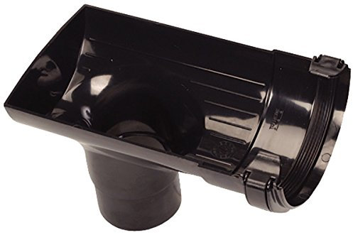 R33B 76mm Stopend with 50mm Outlet for Hunter Miniline guttering for Sheds, Conservatory, Porch, Garage, Outbuilding 76mm Guttering and 50mm Downpipe Systems. NOT for Normal House guttering - Smaller