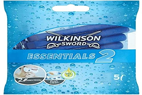 Wilkinson Sword Essentials 2 Sensitive Disposable Razors for Men 5'S (En;ES;Fr;De;Nl;It;Pt;Cz;Pl;Gr)