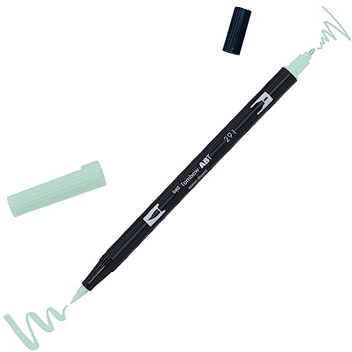 Tombow ABT Dual Brush Pen, ABT-291, Stift mit zwei Spitzen, perfekt fürs Hand Lettering und Bullet Journal, wasservermalbar, alice blue