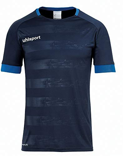 uhlsport Herren Division 2.0 Kurzarm Kinder Trikot, Marine/Azurblau, 152 EU