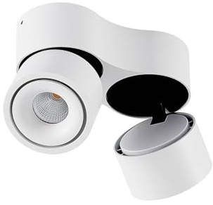 Arcchio LED Deckenlampe, Spotbalken Deckenstrahler 350° drehbar 90° schwenkbar Deckenleuchte Deckenspot 2x 6,1W Spot Wohnzimmerlampe Strahler