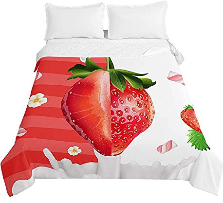 Chickw1 Tagesdecken Bettüberwurf, 3D Drucken Sommer Tagesdecke mit Prägemuster Wohndecke aus Mikrofaser Bettdecke für Einzelbett Doppelbett oder Kinder (Patchwork,220x240cm)