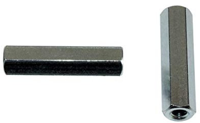 SN-TEC Distanzmutter/Langmutter/Distanzbolzen 6-kant M8 x 40mm verzinkt (10 Stück)
