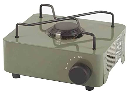 LHX Cuisinière à gaz portative extérieure Mini Cassette Cuisinière Cuisinière de Camping sur Le Terrain (Color : Green)