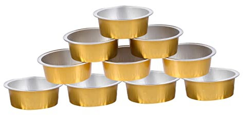 Beavorty 10pcs Wax Melting Bowl Aluminium Foil for Hair Removal Waxing Tool Use Wax Bean Melting Bowl
