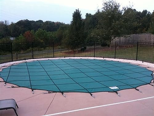Cubierta de Seguridad Para Piscina Malla De Protección De Piscina Redonda Ovalada For Piscinas Enterradas, Mantas De Piscina Retráctiles Sólidas Diámetro 1/1, 5/2/2, 5/3/3, 5/4/4, 5/5 M, Muelles Cubie