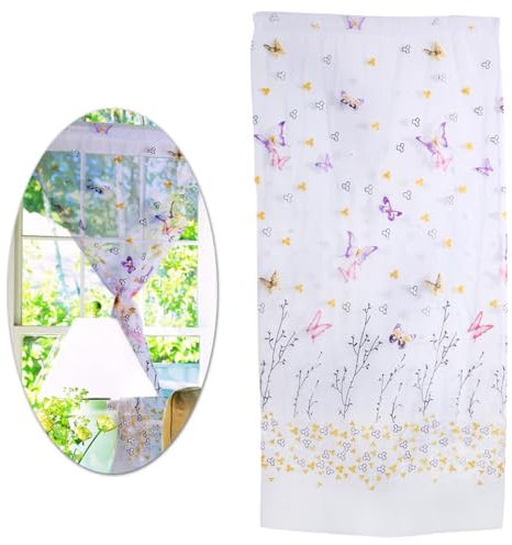 HOOTNEE Türvorhänge Partyvorhänge Vorhänge Für Türen Mit Glas Fensterrollos Kleiner Schmetterling Fensterläden Vorhänge Und Jalousien Bedruckte Gardinen Vorhang Glastür