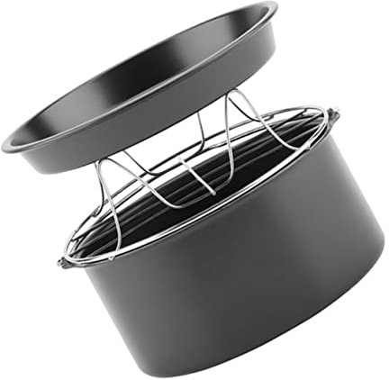 Heißluftfritteusen Backform 6 Zoll Edelstahl, 1 Satz