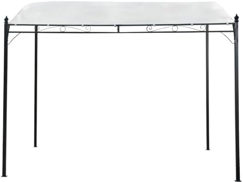 Habitat et Jardin Pérgola metálica Inclinada - 3 x 2,5 m - Beige