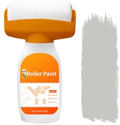 Roller Wall Patching Brush Wall Roller Paint Brush Repair Wall Roller Brush Set Tool Multi-Functional Wall Repair Tool Wall Mending Agent with Roller for Quick Fixes 500g