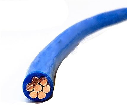 Electrical Wire, Fixed Fence Single Core Electric Cable Power Electrical Wires PVC Cables 3AWG 2AWG 4AWG 6AWG 8AWG Solid Copper Wire Device Welding (Size : 1meter, Color : 8awg - 10mm2)(8awg 10mm2,5me