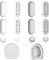 2 Set Paracolpi per Sedili WC, Cuscinetti per WC, Accessori Ricambio in Plastica, Facile Montaggio, Qualità, Ideale per Riparazioni e Posizionamento Ottimale