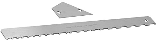 Set di Righelli per Manico di Chitarra con Dentellatura, Bordo Dritto, Bilanciere, Misuratore di Altezza per Corde, Strumento per Liutaio, Metallo