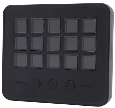 Bewinner Stream Controller, Live Production Controller with 15 Customizable LCD Keys and Adjustable Stand, Wired Streaming Controller for Content Creators Gamers, Programmable Macro