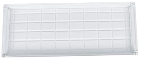 FONDOTIN Thickened Drainage Tray Für Pflanzen Wasserdichter Rutschfester Kunststoffuntersetzer Mit Luftzirkulation Für Töpfe Und Balkonpflanzen Für Kleine Blumentöpfe Weiße
