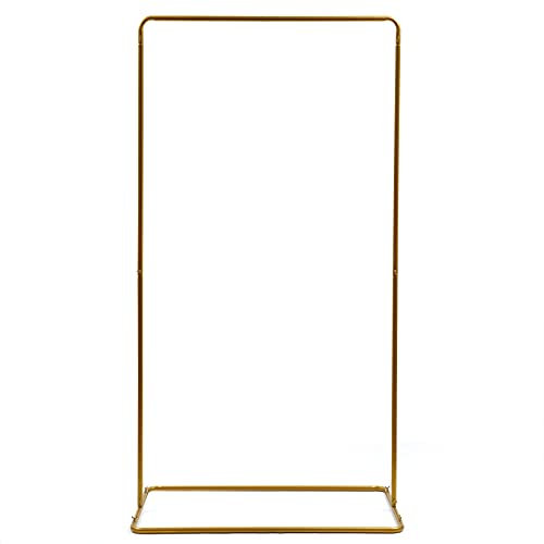 Goldener Metall-Hochzeitsbogen Ständer Willkommensschild Werberegal für Hochzeit Wohnzimmer Garten Terrasse