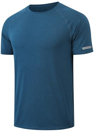 HYCOPROT Maglietta Uomo Manica Corta Sportiva Asciugatura Rapida Traspirante T-Shirt da Sport per Palestra Running Fitness Trekking