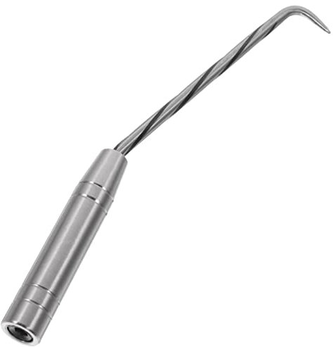 NUOBESTY Outil D'attache De Barres D'armature Fil Acier 27 Cm Crochet Acier Courbé Double Bille Pour Construction Béton Usage Professionnel