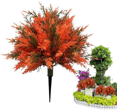 Alberi Artificiali Inserito Nel Terreno, 58 * 60cm Piante Artificiali, Dotato Di Un'asta Robusta, Può Essere Inserito Direttamente Nel, Nell'aiuola, Nel Suolo E In Altri Terreni