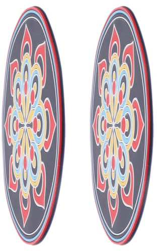 FRCOLOR Rutschfeste Klangschalenkissen 2 Stück-pack mit Elegantem Design aus Pvc Vielseitig Einsetzbar für Meditation und Couchtischuntersetzer