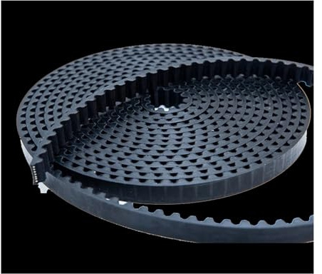 Courroie Transmission Courroie Distribution Polyuréthane Noir Convoyeur Transmission À Dents STD5M Pour STS S5M Extrémité Ouverte Avec Câble Acier Moteur Machine CNC Trapézoïdale(10meter,12mm)