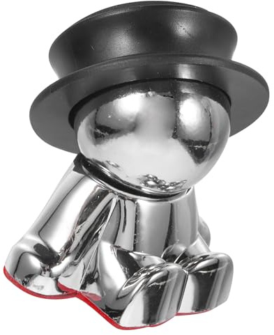 UTHCLO Soporte Magnético para Teléfono de Coche Montaje Salpicadero Base de Aleación de Aluminio Resistente Color Negro Tamaño Compacto Adecuado para Navegación y Uso Vehículo