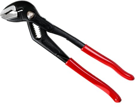 180mm Water Pump Pliers, Quick Adjustable with V-Jaw & Comfort Grips, Rust-Proof Steel for Plumbing, Home Repair, and Pipe Fittings
