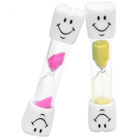 LgCiXli Sanduhr Zähneputzen Kinder 3 Minuten, 2er-Set | Zahnputzuhr zur spielerischen Routineförderung, Bruchfestes Borosilikatglas, Sicherheits-PVC, Präziser Timer für Kleinkinder
