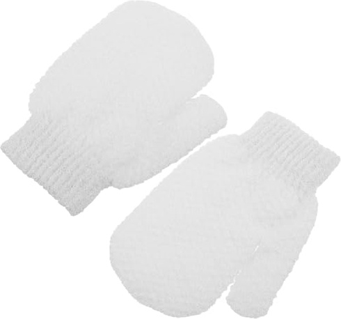 FUOYLOO Hand Exfoliating Gloves for Body Scrubbing Wash Mitts for Bathing Gentle Skin Removal Gloves for Men and Women
