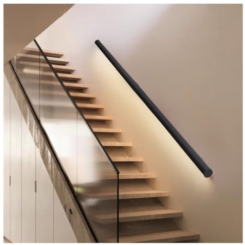 LWJSOCP Barandilla de Escalera LED con Sensor, Aplique de Pared de aleación de Aluminio, barandillas de Escalera de Interior montadas en la Pared, para pasillos, garajes y hoteles.