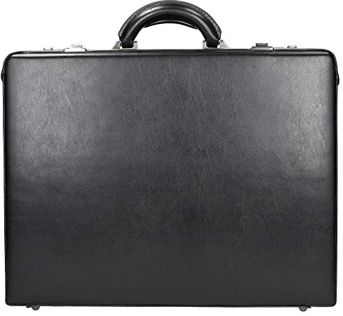 D & N Tradition Aktenkoffer Leder 46 cm, Schwarz