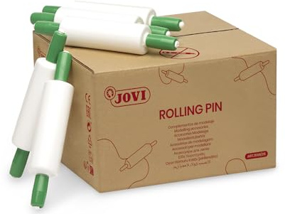 JOVI - Rulli per Modellare, Scatola con 25 unità, Ideale per Modellare la Pasta, per Bambini dai 3 Anni, Plastica Resistente e di qualità