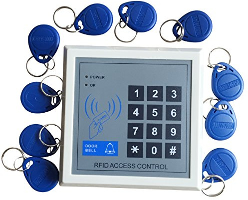 YARONGTECH 125khz K2000 2000 users Entry Lock Door Access Control RFID Keypad with free 10pcs keyfobs