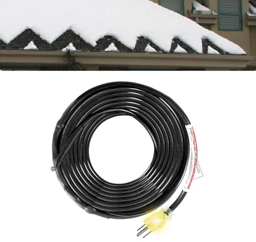 HEATIT JHSF1 selbstregulierendes vormontiertes Heizkabel, 7,3 m, 120 V, Dachentteisung und Gefrierschutz