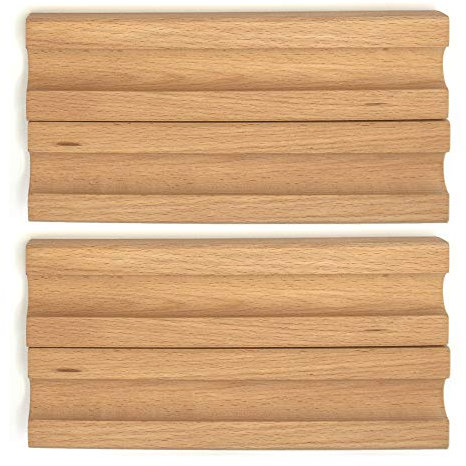 rewoodo KlixxOs Kugelbahn Premium Holzspielzeug aus Deutschland (Einzelteile, 4X Bahn 15cm)